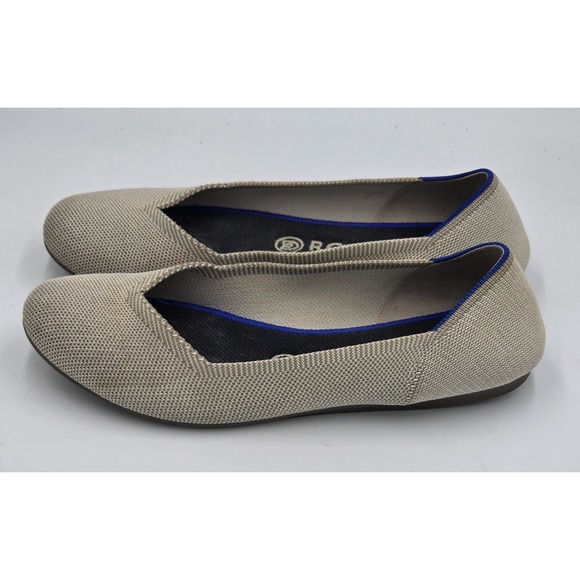 Rothy's The Flats Round Toe Beige Mist Women's Size 8.5 Comfort Ballet Flats - Picture 5 of 14